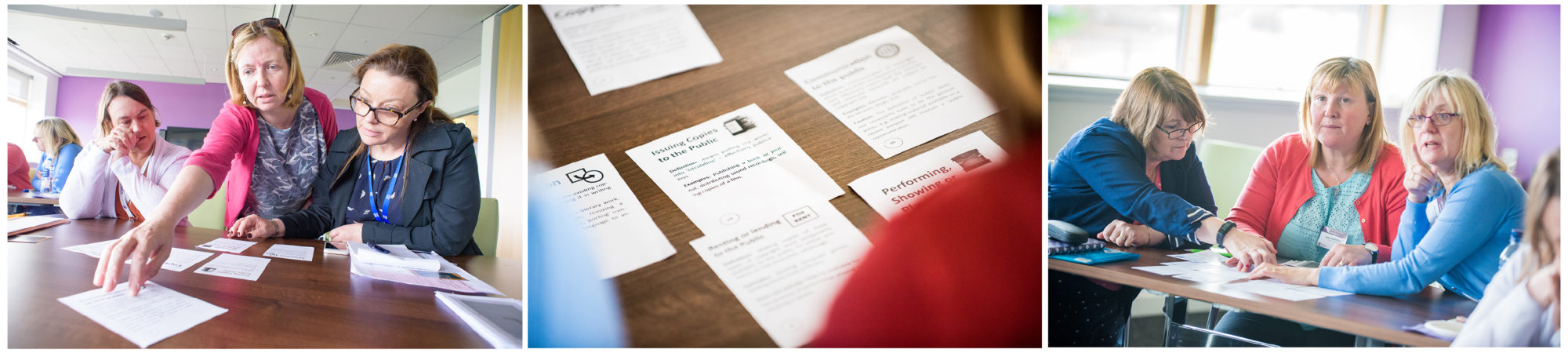 Image: Participants in a Copyright the Card Game session